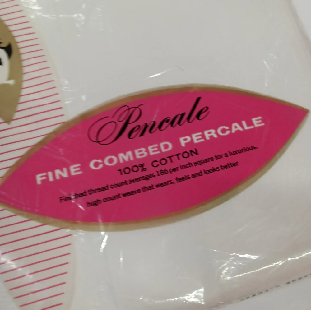 NEW JC Penneys New Old Stock Vintage Combed Cotton Percale Twin Sheet